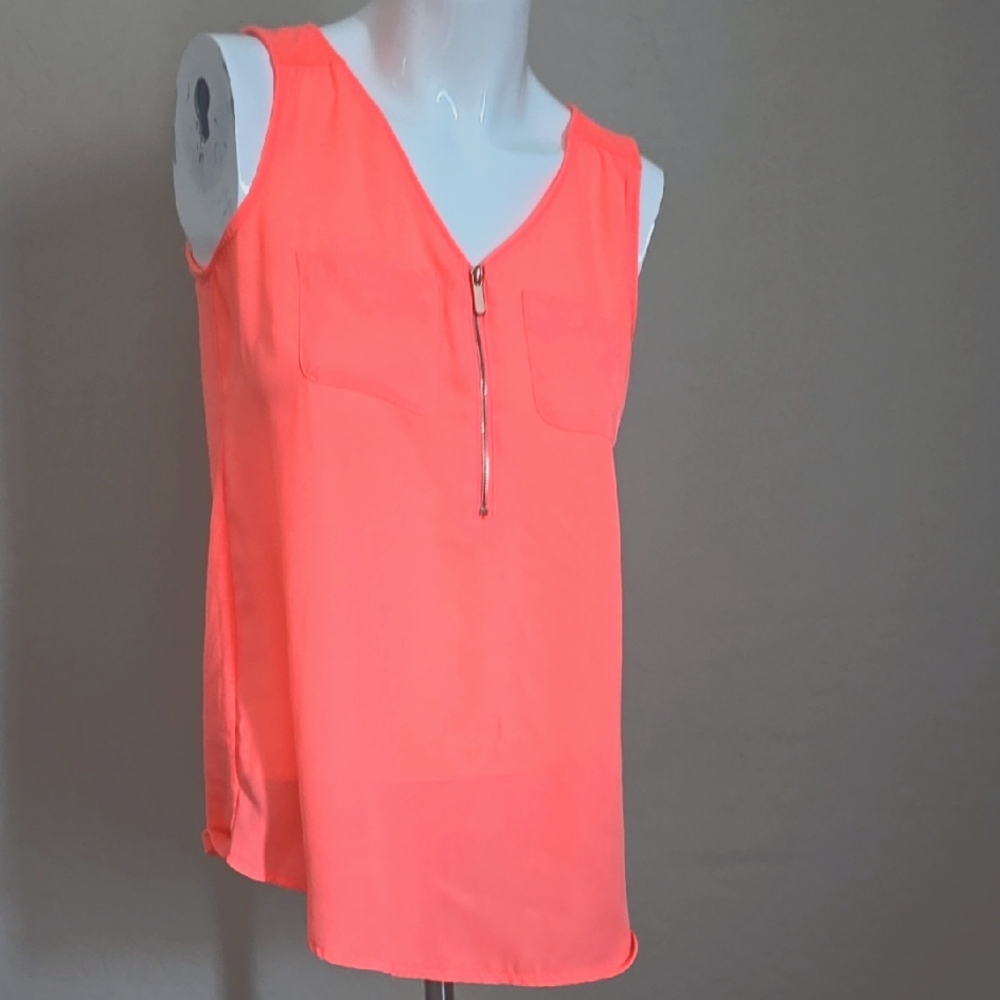 Coral Sleeveless Women's Top